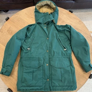 Vintage LL Bean Maine Wardens Parka Jacket Small Green Gore-Tex Insulated Hood - Picture 1 of 21