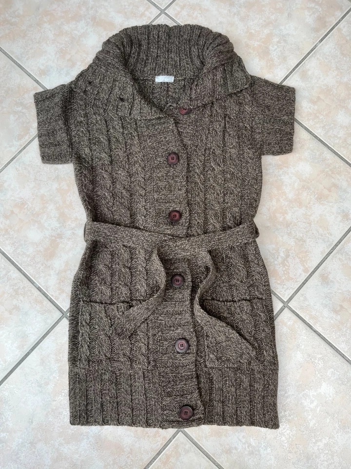 Cheer Grobstrick Weste Lang 34 (36) Braun ungetragen - Bild 1 von 1