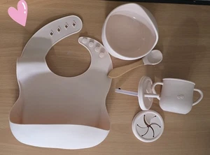 Baby Kinder Essen Trink Set BPA Frei Teller Schüssel Becher Rutschfest - Bild 1 von 2