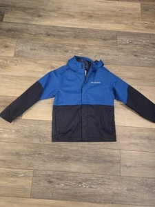 Columbia Brand Full Zip Lightweight Boys Hooded Rain Jacket Child’s Size 8 - Picture 1 of 4