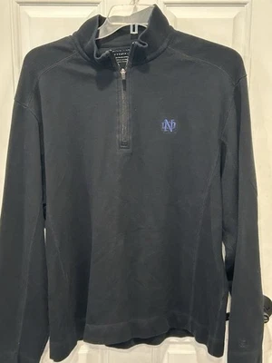 Notre Dame  Cutter & Buck Mens Quarter Zip Pullover Sweater, Size L - Image 1 of 4