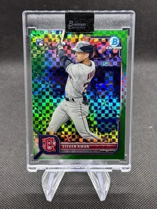 2022 Bowman Chrome X Green Refractor Rookie #39 Steven Kwan /31 RC - Picture 1 of 2