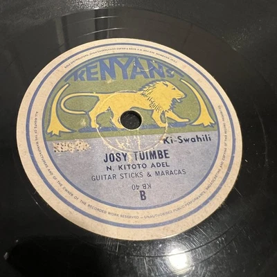 TOP AFRICAN GUITAR Kenya N. Kitoto Bibi 78 RPM Record Global Folk Music Swahili  Foto 1 de 4