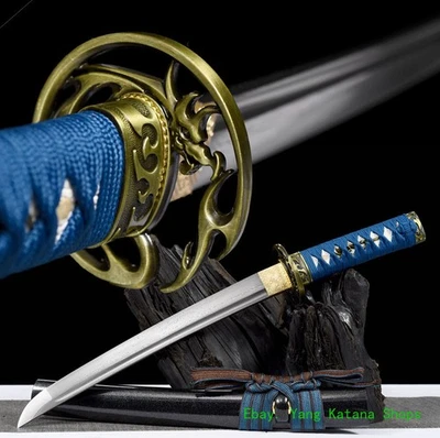 Cuchillo Corto Espadas Arcilla Templada T10 Acero Tanto Japón Samurai Katana AfiladoY1768 Foto 1 de 4