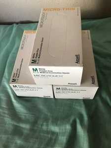 Guanti Nitrel Ansell Micro-Touch senza polvere 7 1/2 -8 lotto di 3 - Foto 1 di 5