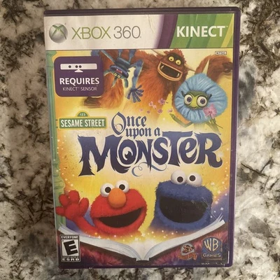 Sesame Street Once Upon A Monster Microsoft Xbox 360 Complete W/ Manual (TESTED) - Image 1 of 3