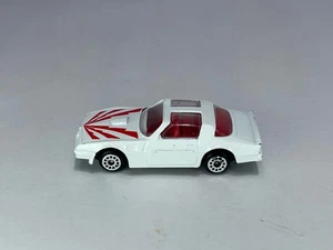 Zylmex / Zee Toys Diecast Pontiac Firebird en Blanco No. Camiseta D93 rayas rojas - Imagen 1 de 10