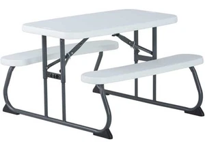 Lifetime 60239 Children's Rectangle Foldable Picnic Table - White (32.4" Long) - Picture 1 of 8
