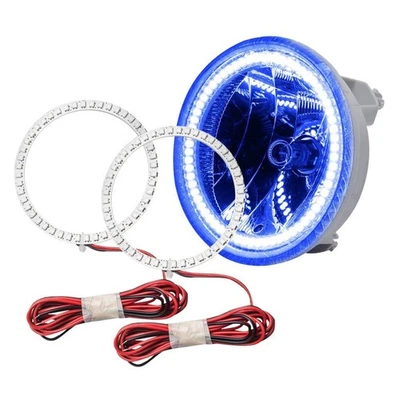 LED Fog Lights Halo Ring Lights Blue For 2010-2013 Chevrolet Camaro Foto 1 de 4