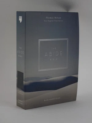 NET The Abide Bible Hardcover Cloth over Board Blue Comfort Print: Holy Bible - Image 1 of 4