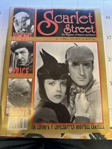 #13 SCARLET STREET vintage horror magazine HP LOVECRAFT - SHERLOCK VINCENT PRICE - Bild 1 von 2