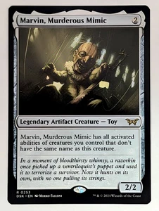 (Normal) Marvin, Murderous Mimic (253) Duskmourn: House of Horror Magic The Gathering casi nuevo - Imagen 1 de 2