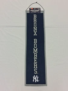 New York Yankees "Bronx Bombers" 8" X 32" Lana Banner MLB Fanáticos Nuevo con Etiquetas Béisbol - Imagen 1 de 9
