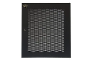 PORTA METALLO TRAFORATA CON SERRATURA PER ARMADIO LINK 15U LK 1915UNF NERO - Foto 1 di 2