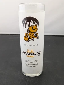 "Vaso de vaso vintage de 7"" de alto recuerdo Acapulco Inn Daytona Beach" - Imagen 1 de 8