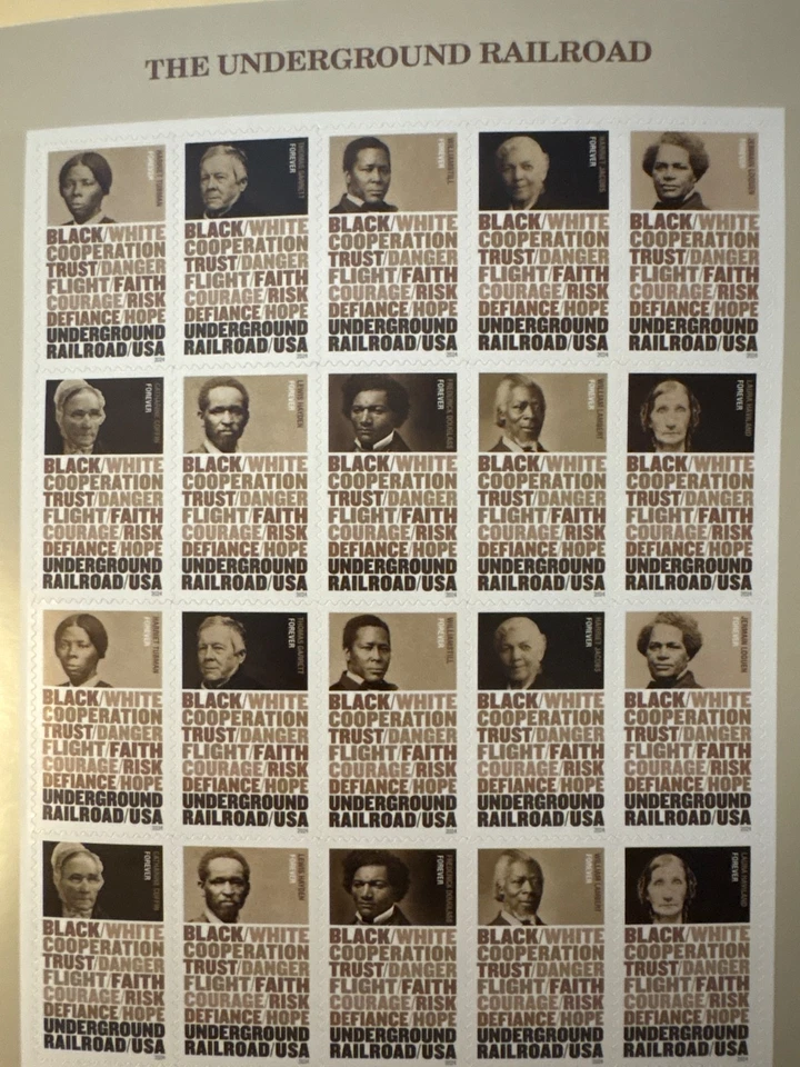 US SCOTT 5834 - 5843 PANE OF 20 UNDERGROUND RAILROAD STAMPS FOREVER MNH - Image 1 of 1