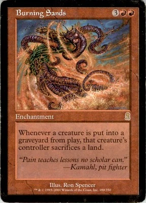 2001 Magic The Gathering Odyssey Burning Sands #180 Light Play - Image 1 of 2