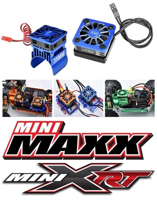 GPM ALLOY BL-2S VXL-3S ESC & MOTOR COOLING FAN FOR TRAXXAS MINI MAXX MINI XRT - Image 1 of 4