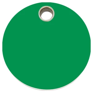 RedDingo Plástico Grabado Perro Individual Grabado Círculo Verde - Imagen 1 de 1