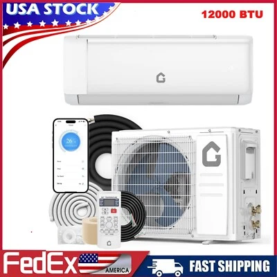 12000 BTU 22 SEER Mini Split Air Conditioner & Heat Pump 110V Inverter AC 1 TON - Image 1 of 4