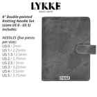 LYKKE ::Driftwood Double Pointed Needles Set:: SMALL in Grey Denim Pouch
