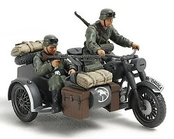 German Motorcycle/Sidecar + 2 Soldati 1:48 TA32578 - tamiya modellismo - Immagine 1 di 4