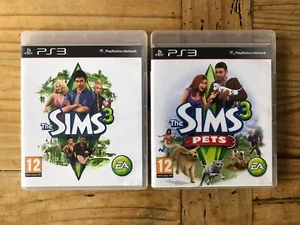 Die Sims 3 & Die Sims 3 Haustiere PS3 Spiele Bundle in sehr gutem Zustand - Bild 1 von 2