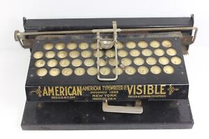 Antique 1890's American Typewriter Co. New York " AMERICAN VISIBLE " Made USA