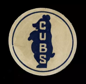 1946 CHICAGO CUBS 5,5 ZOLL LOGO TUCH AUFNÄHER EXTREM SELTEN NICHT KATALOGISIERT TYP 1 STIL - Bild 1 von 2