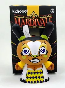 Kidorobot Dunny Mardivale Series Yellow Harlequin by Scribe ?/?? - Picture 1 of 2