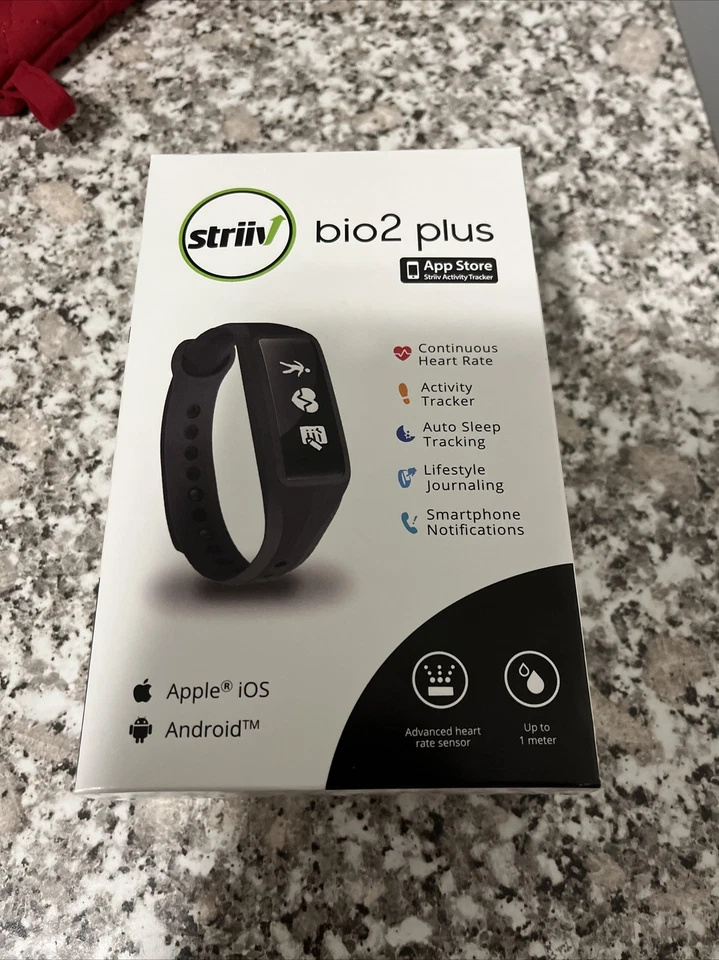 Striiv Bio 2 Plus 活动健身跟踪器兼容带蓝牙全新!! — 第 1/4 张图片