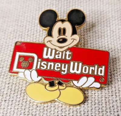 Vintage Walt Disney World Metal & Enamel Mickey Mouse Pin - Image 1 of 4