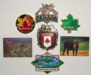 Vintage Kühlschrankmagnete - Canadian Canada Magnete - Gummi Metall emailliert 7 - Bild 1 von 9