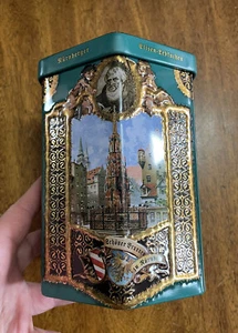 Lebkuchen Schmidt German Tin of "Elisenlebkuchen" Gingerbread from Nuremberg - Picture 1 of 7