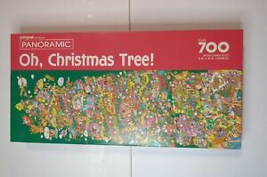 Vintage Springbok Panoramic Oh Christmas Tree 700pc Jigsaw Puzzle Complete