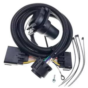 7-Way Trailer Wiring Harness Kit For 19-24 Ford Ranger RV Round Connector NEW - Picture 1 of 1