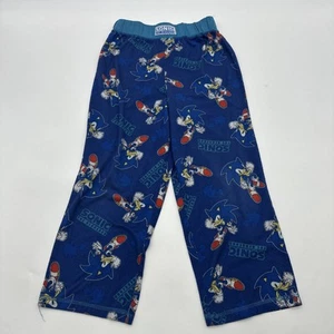Sonic The Sega Pajama Pants Youth Boys S 6/7 Y Blue Logo Aop …#29198 - Picture 1 of 9