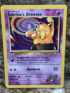 Pokemon TCG - Sabrina's Drowzee - 92/132 - Gym Heroes - Unlimited - Picture 1 of 2