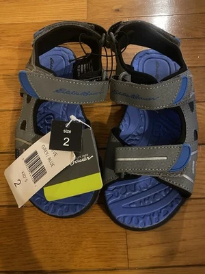 Sandalias Eddie Bauer Steve River TALLA 2 Big Boys azules nuevas con etiquetas Foto 1 de 4