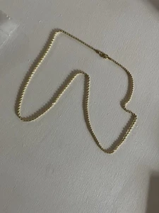 10K Solid Yellow Gold Rope Chain with Lobster Claw Clasp 1.5mm / 22” - Picture 1 of 4