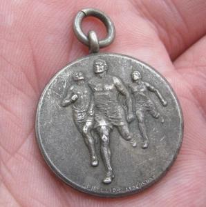 Antique Sports Medal - Phillips Aldershot - Running - Pocket Watch Fob - Picture 1 of 3