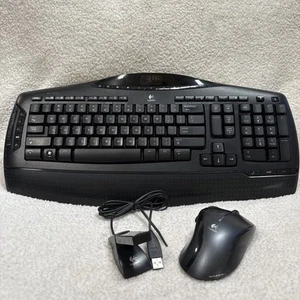 Logitech Cordless Desktop MX 3200 Laser Wireless Keyboard, Mouse and USB dongle - Picture 1 of 11