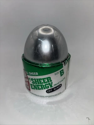 De Colección Sheer Energy Legggs Huevo Nuevo en Caja Panty Manguera Negra Talla B Nylon Nuevo de Lote Antiguo Foto 1 de 4