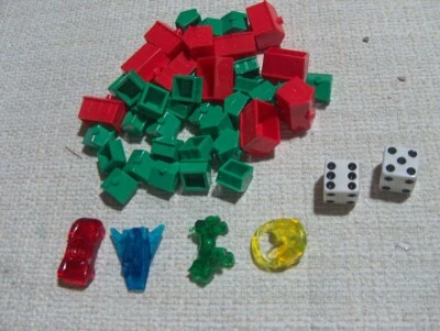 2013 Hasbro Electronic Banking Monopoly Parts Movers Tokens Pawns houses hotels - Image 1 of 2