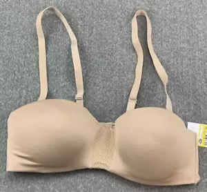Maidenform ComfortGrip Convertible Wireless Strapless Bra Women 34A Beige - Picture 1 of 14