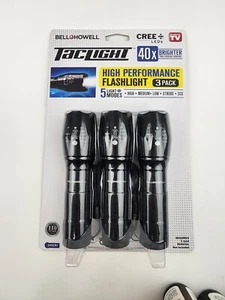 Bell + Howell Taclight High-Powered Tactical Flashlight As Seen On TV 3 Pack New - Picture 1 of 5