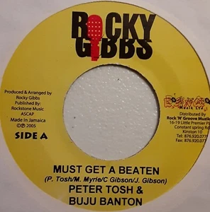 Peter Tosh & Buju Banton Must Get A Beaten Reggae 7" Vinyl Record - Picture 1 of 2