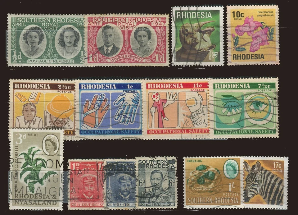 #63101 Rhodesia (British period). Lot of used stamps - Image 1 of 1