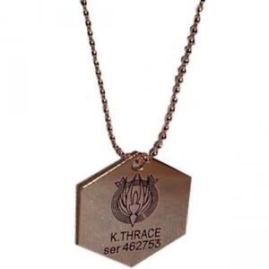 Battlestar Galactica Bsg Starbuck Metal Dog Tag Necklace (gold)