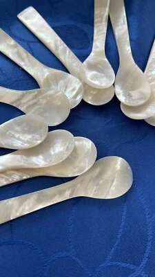 Echt perlmutt Löffel, 12 Stk, Geschenk Weihnachten - Bild 1 von 4